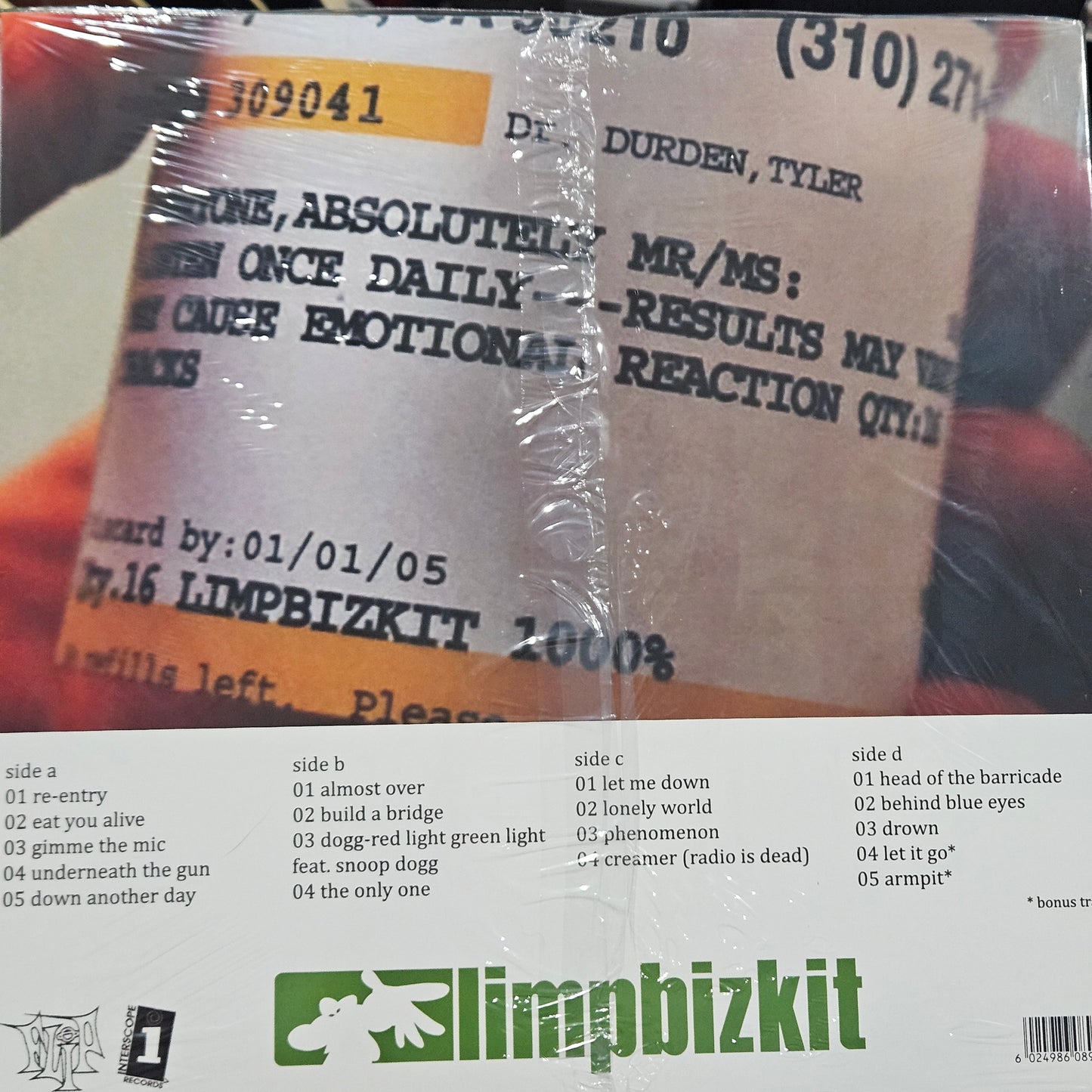 Limp Bizkit - Results May Vary - 2LP Colored Vinyl Record