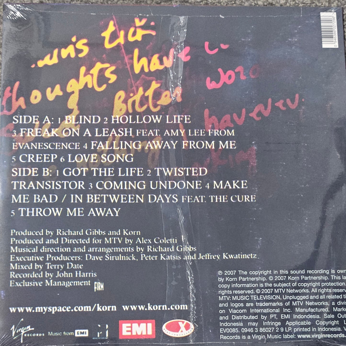 Korn – MTV Unplugged Coloured Vinyl Blue