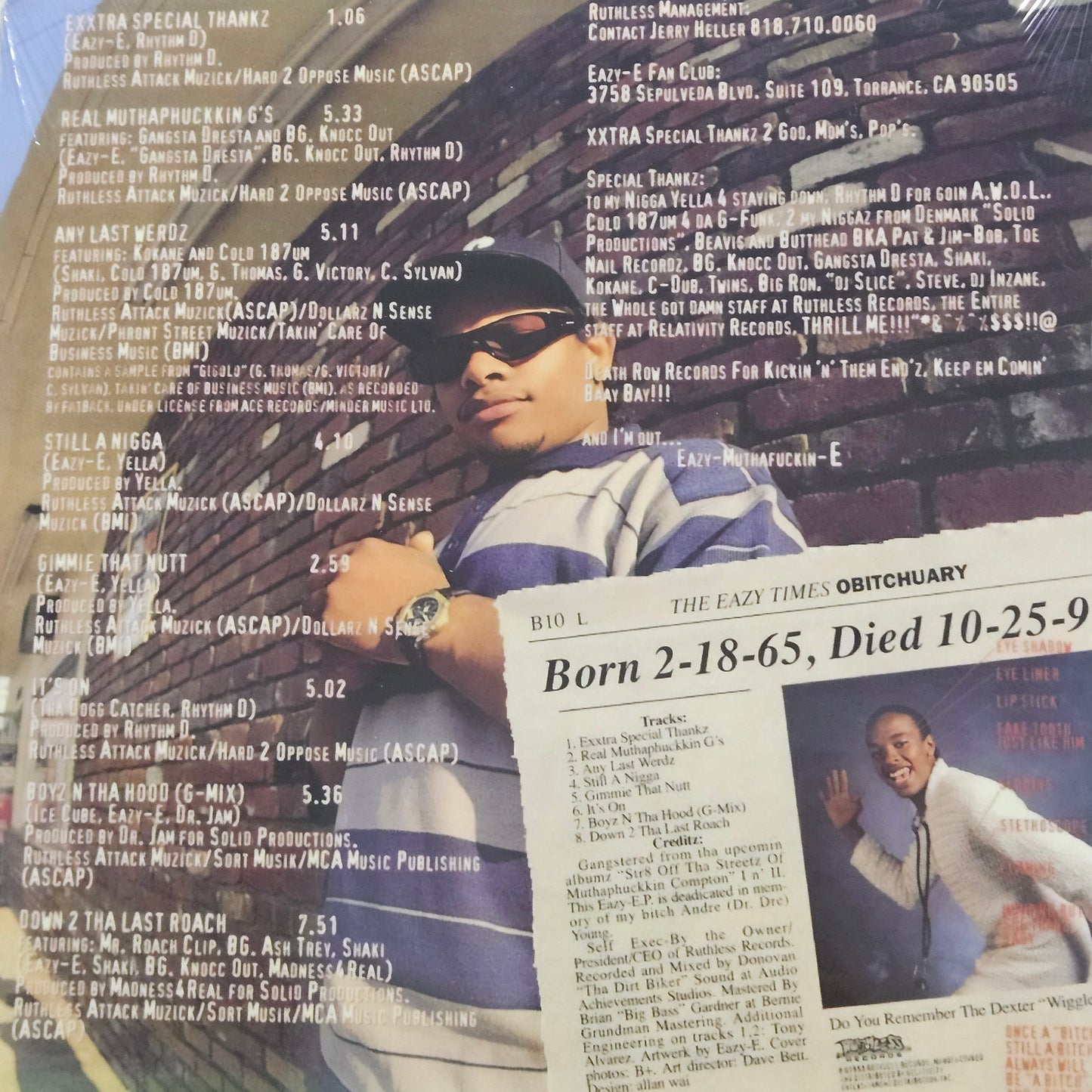 EAZY-E - It's On (Dr. Dre) 187um Killa Vinyl