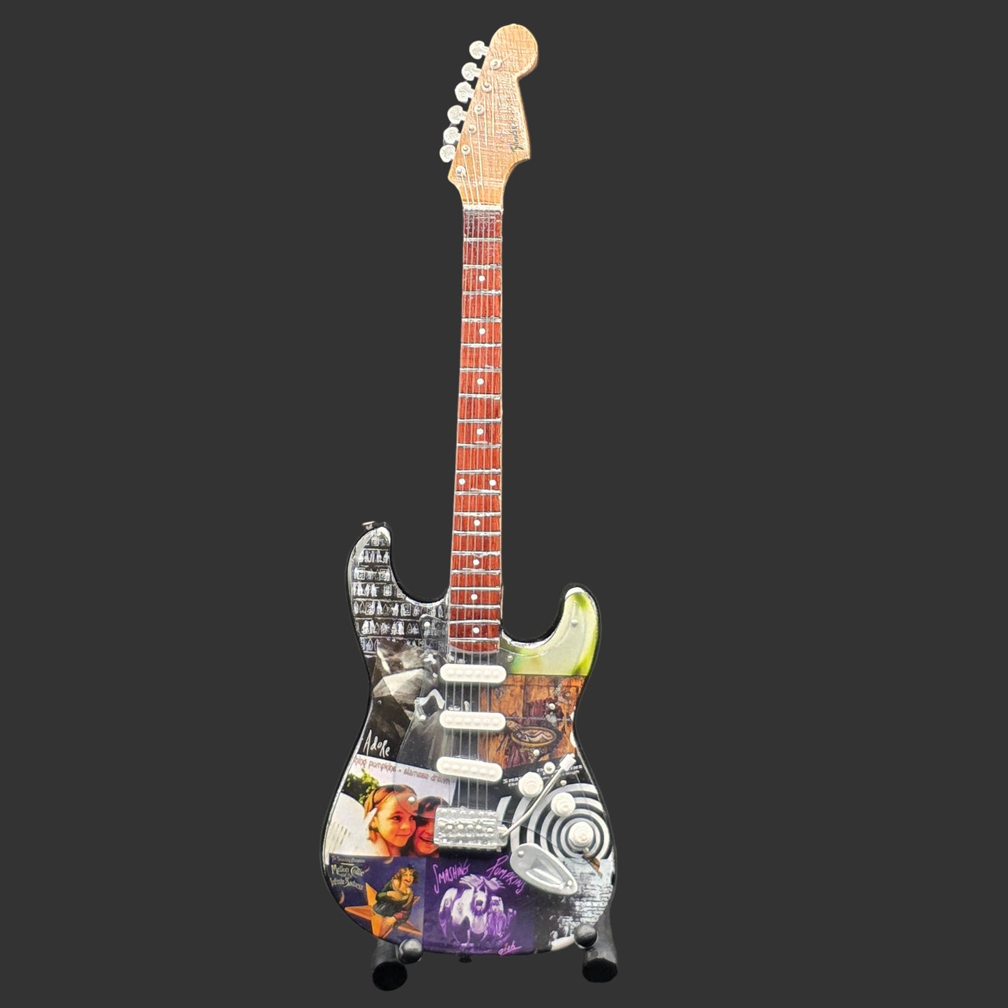 Miniature Guitar - Smashing Pumpkins Album Covers - Model Guitar Inc Stand