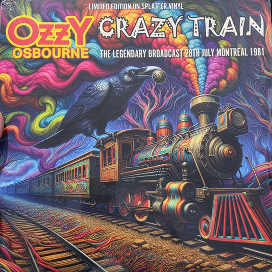 OZZY OSBOURNE - CRAZY TRAIN LIVE 1981 MONTREAL VINYL RECORD