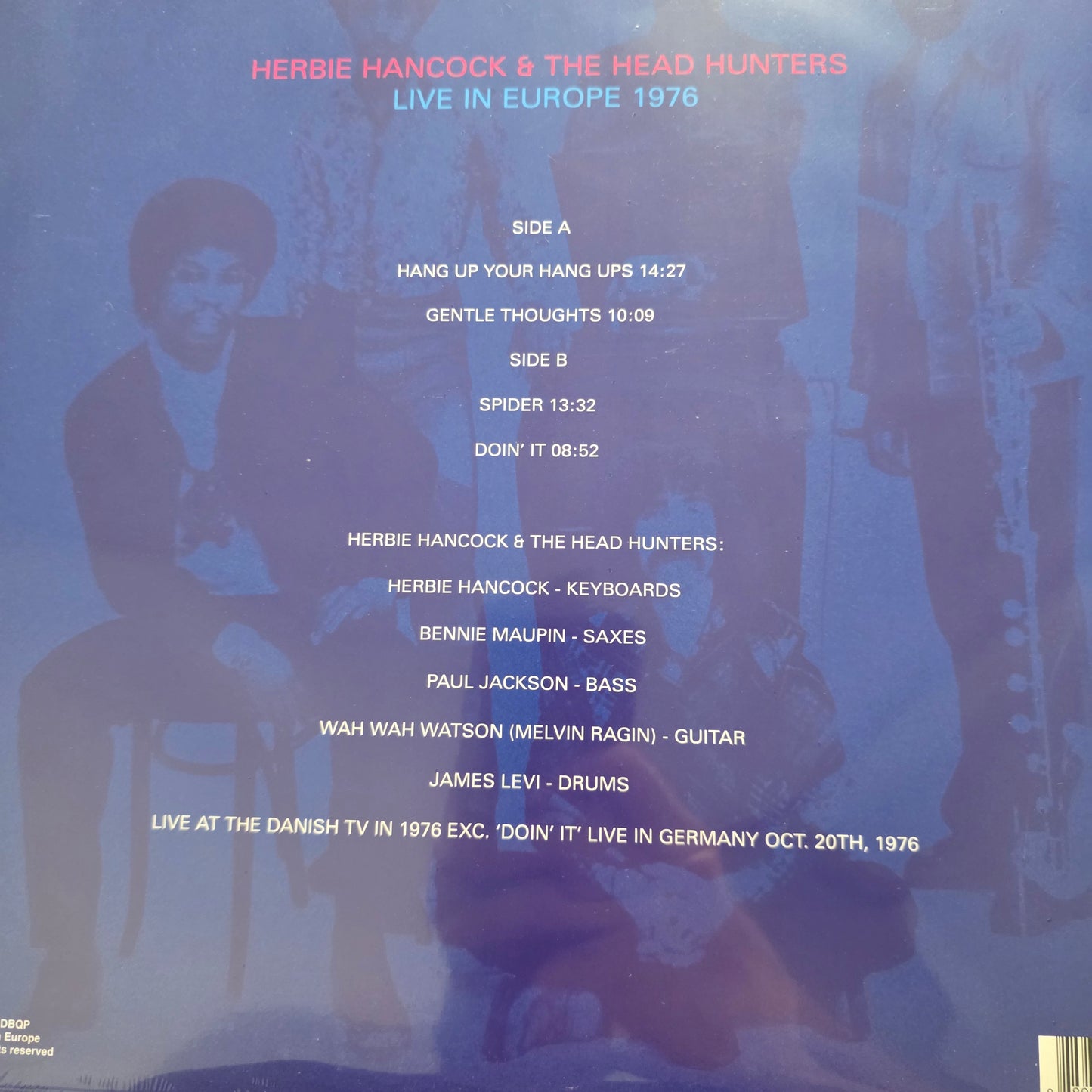 Herbie Hancock & The Head Hunters - Live in Europe 1976 Vinyl Record LP