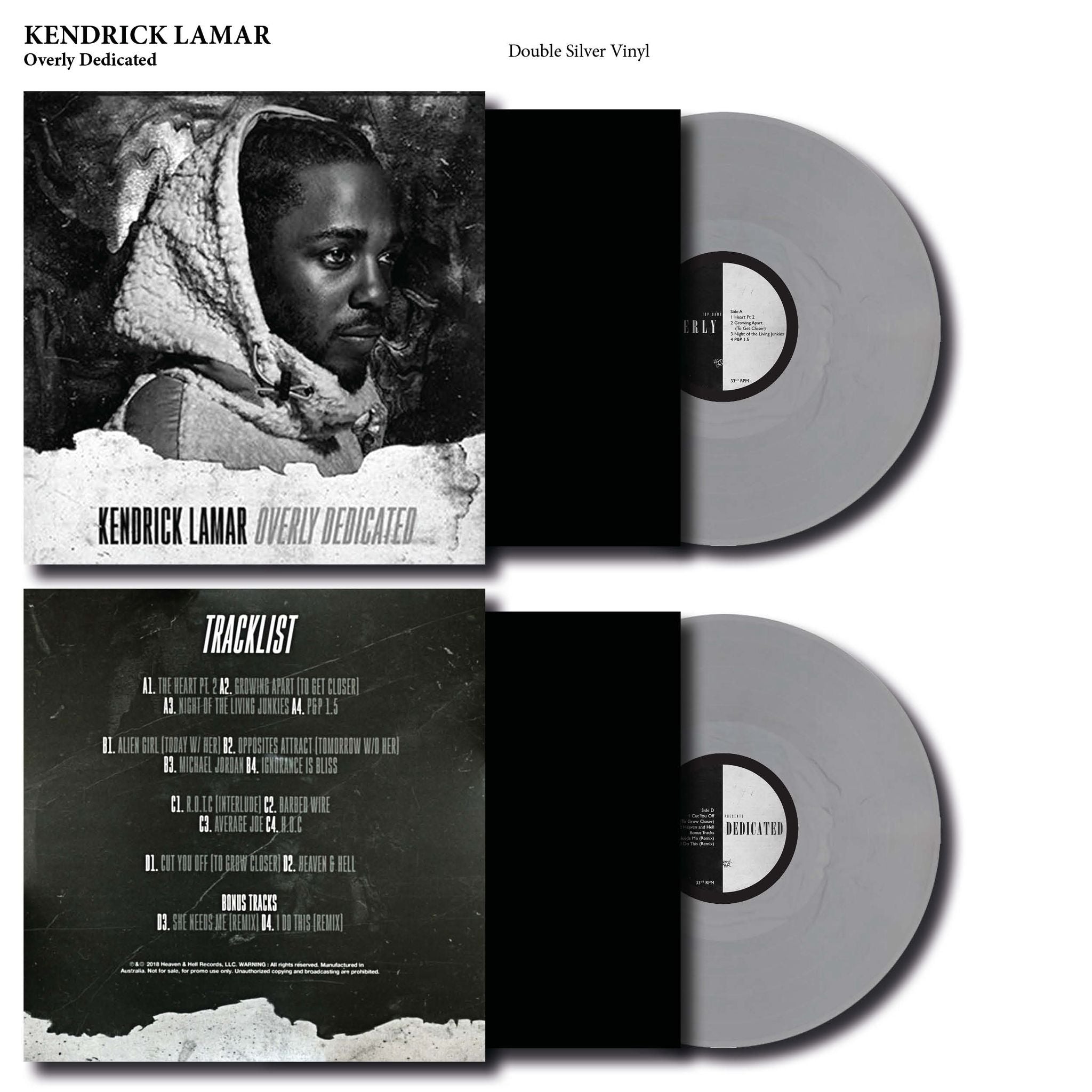 KENDRICK LAMAR OVERLY DEDICATED 2LP レコード Kendrick Lamar