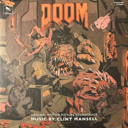 Clint Mansell - Doom (Original Motion Picture Soundtrack) (LP, Ora + LP, Gre + Album, Ltd, RE, Hel) Vinyl Record / LP