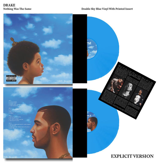 Drake – Nothing Was The Same Vinyl Record (EXPLICIT VERSION) "2LP BLUE VINYL"