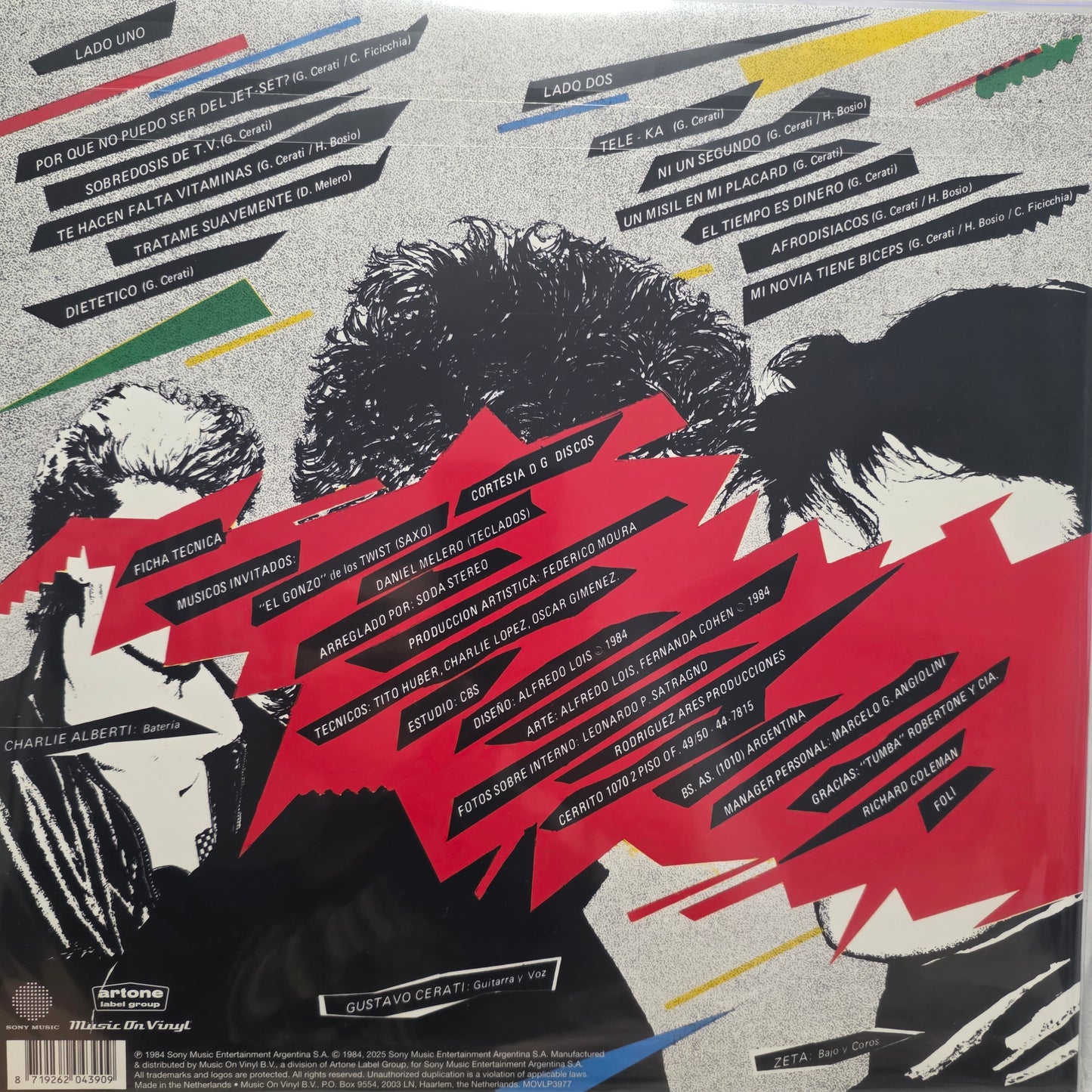 Soda Stereo - Soda Stereo (LP, Album, RE, RM, 180) Vinyl Record / LP