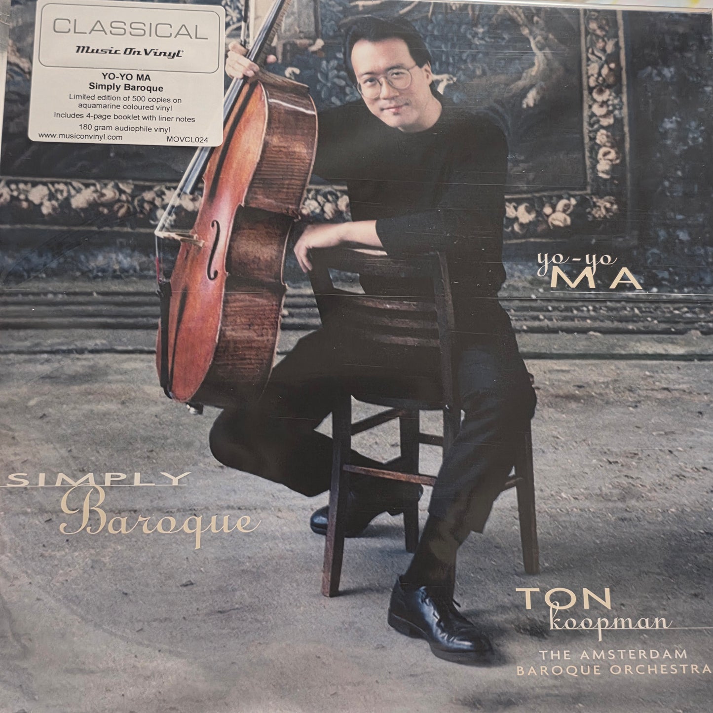 Yo-Yo Ma, Ton Koopman, The Amsterdam Baroque Orchestra - Simply Baroque - Aquamarine Coloured Vinyl Limited Edition (2xLP, RE, 180) Vinyl Record / LP