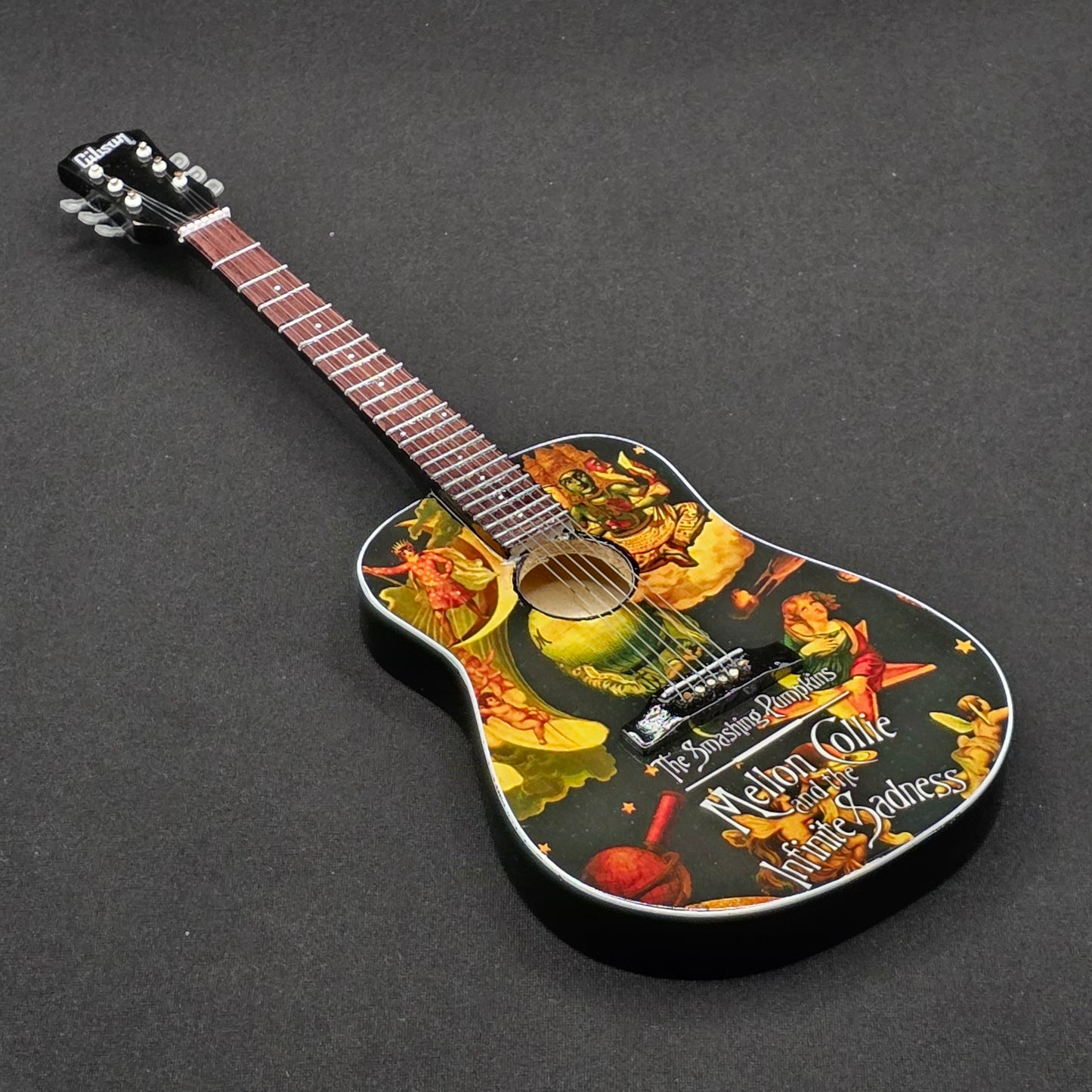 Miniature Guitar - Smashing Pumpkins Mellon Collie and the Infinite Sadness Billy Corgan - Model Guitar Inc Stand
