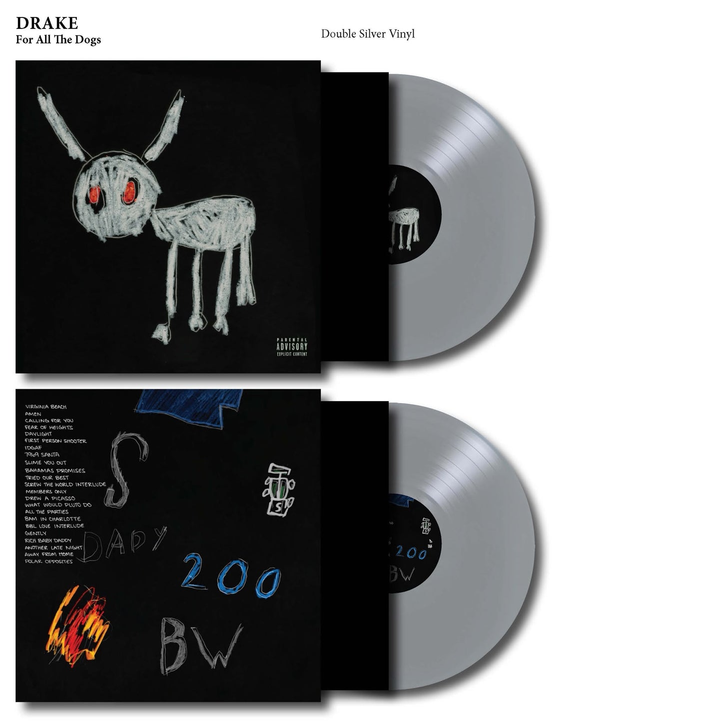 Drake – For All The Dogs "2LP COLOURED VINYL RECORD"