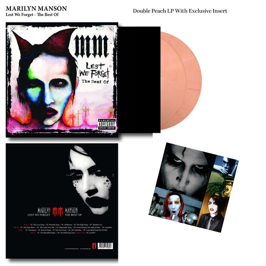 Marilyn Manson ‎– Lest We Forget - The Best Of "2LP COLOURED VINYL RECORD"