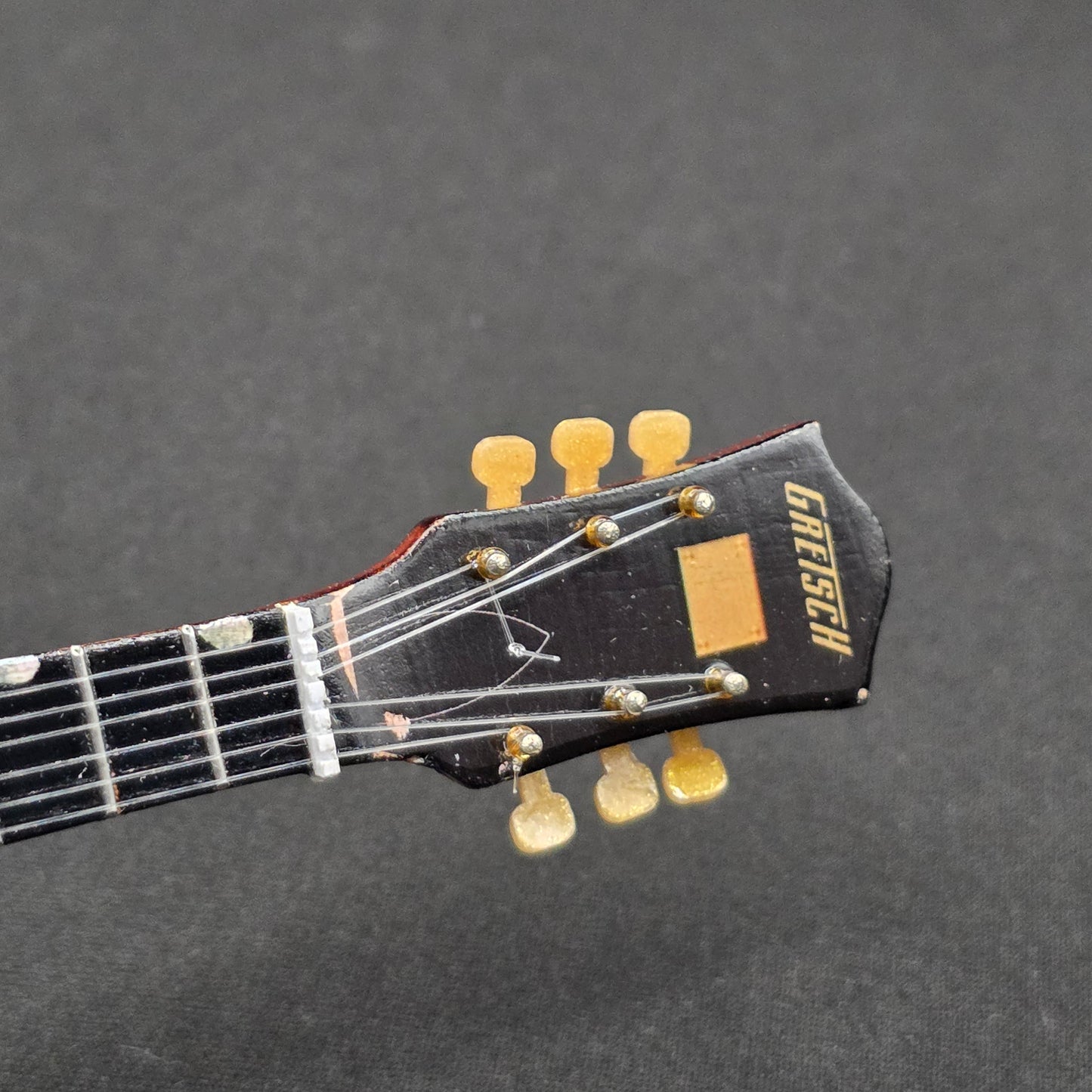 Miniature Guitar - The Beatles George Harrison Gretsch - Model Guitar Inc Stand