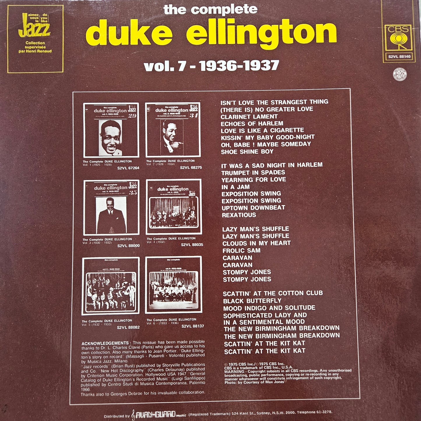 Duke Ellington - The Complete Duke Ellington Vol.8 - 1937 (2xLP, Comp)