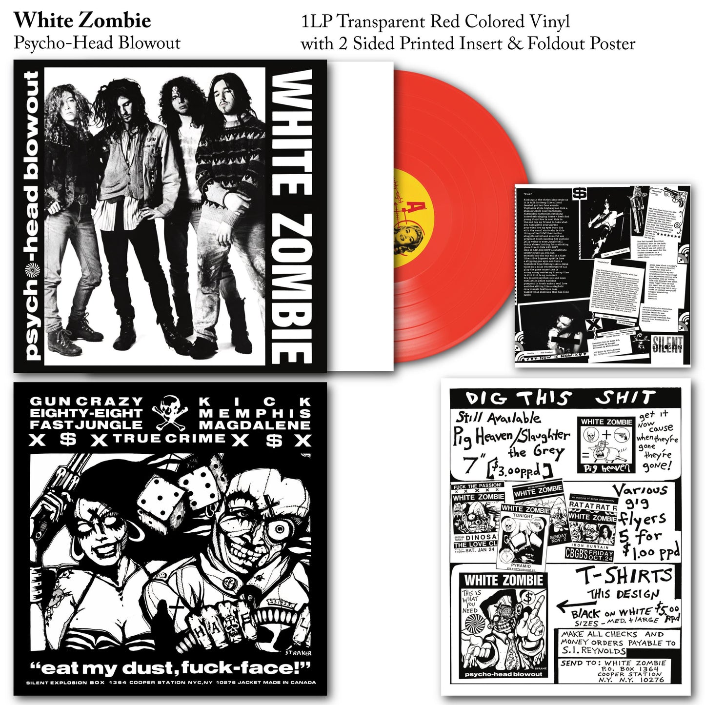 White Zombie - Psycho-Head Blowout Vinyl Record LP