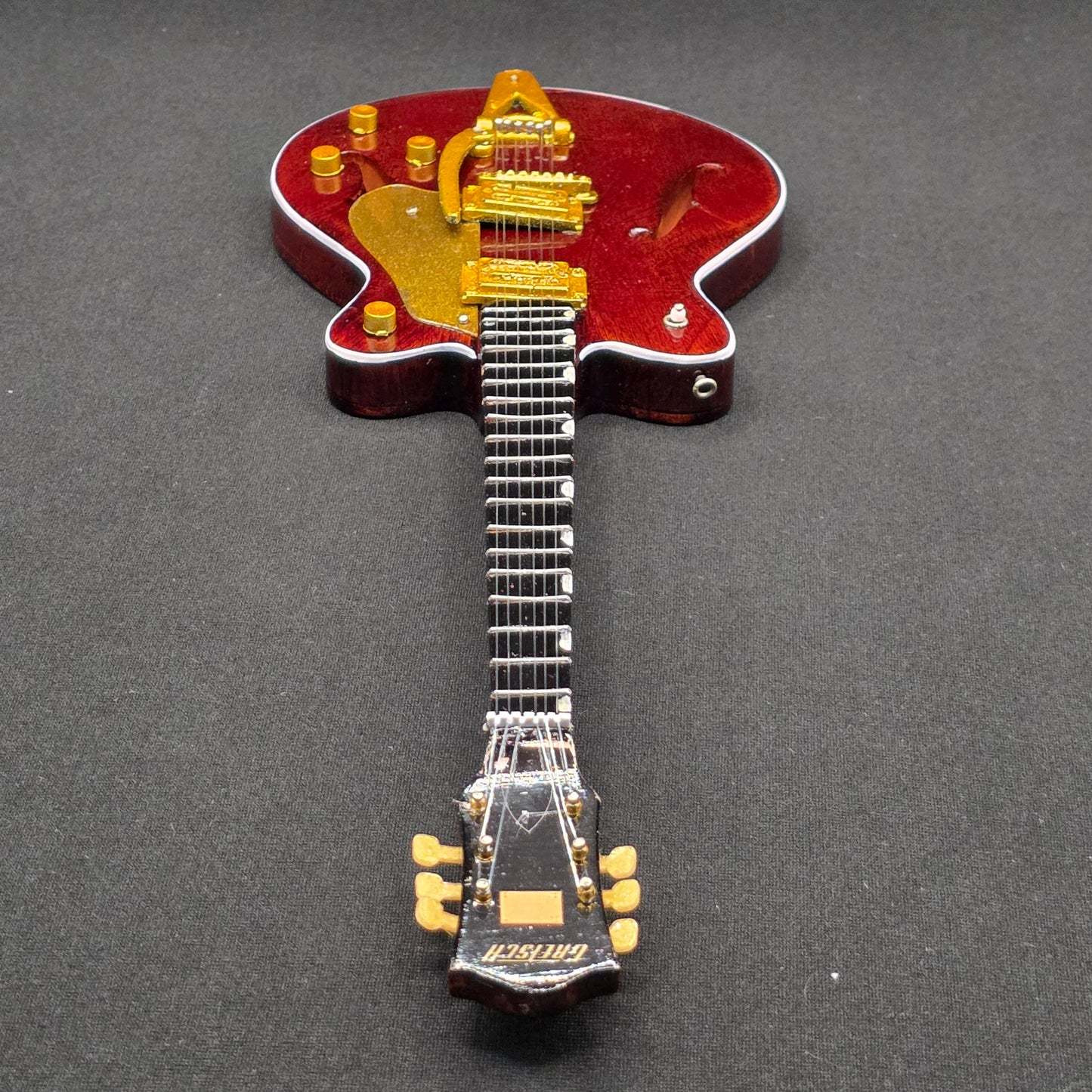 Miniature Guitar - The Beatles George Harrison Gretsch - Model Guitar Inc Stand