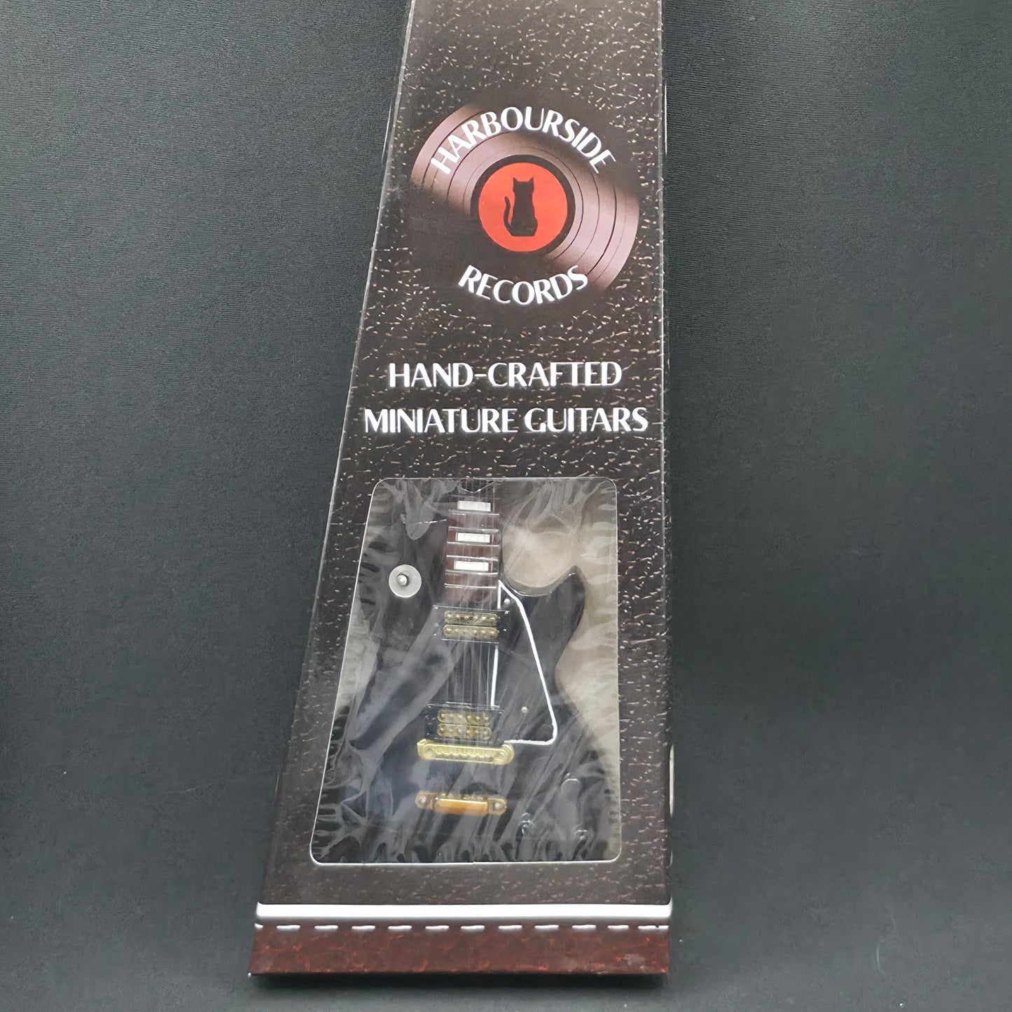 Miniature Guitar - Black Gibson Les Paul - Model Guitar Inc Stand