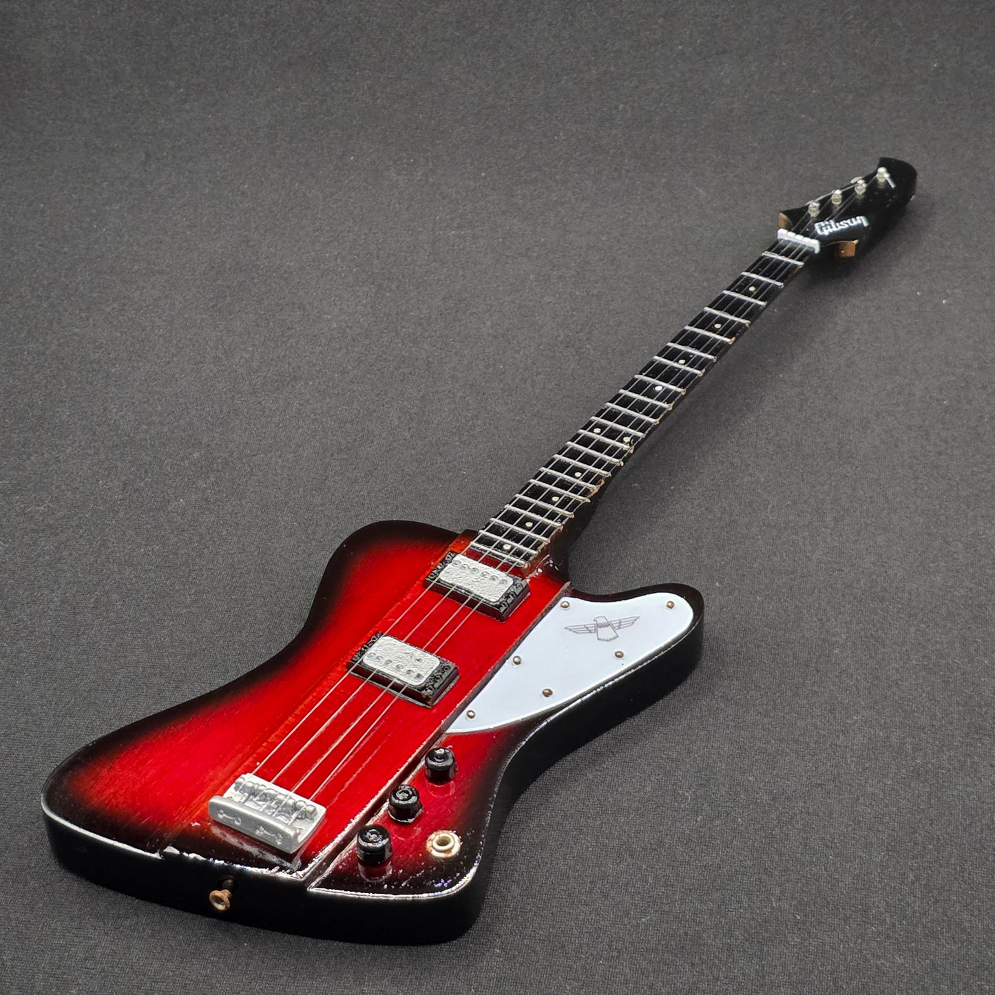 Miniature Guitar - Gibson Thunderbird Bass - Model Guitar Inc Stand