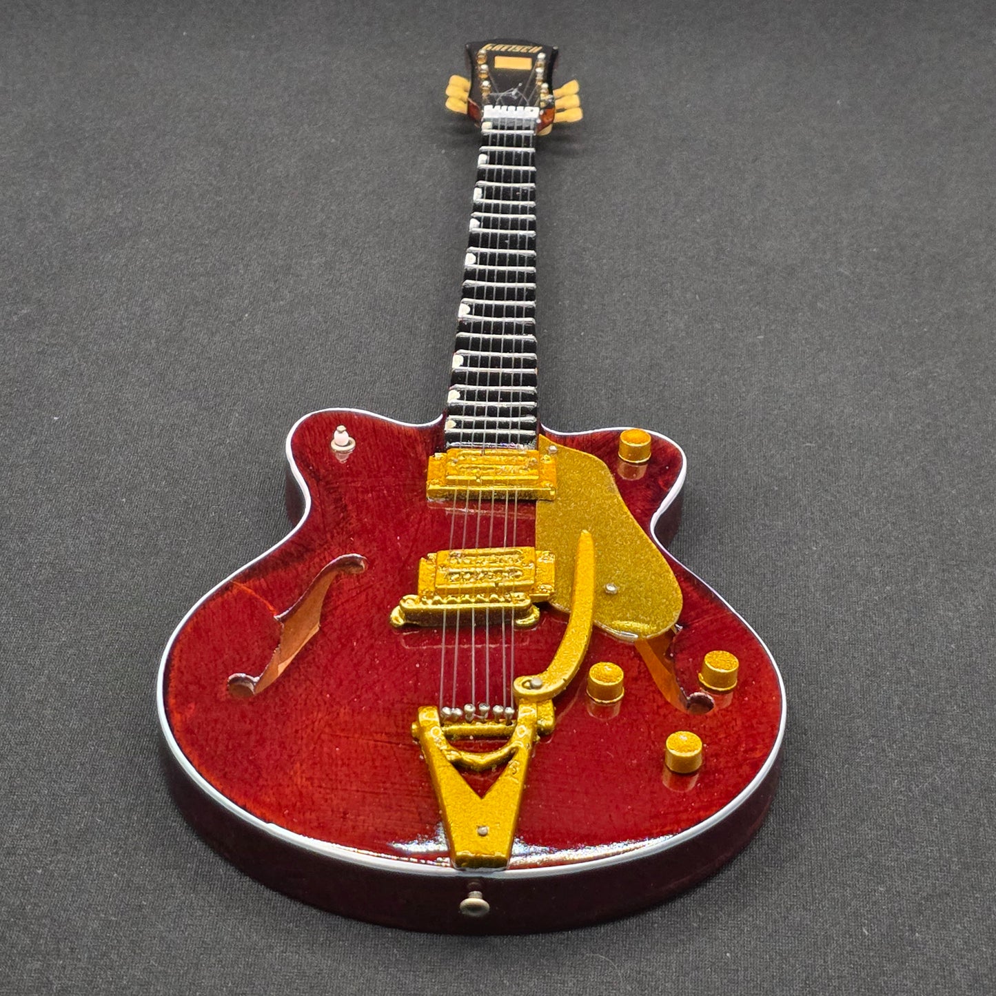 Miniature Guitar - The Beatles George Harrison Gretsch - Model Guitar Inc Stand