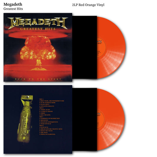 Megadeth Greatest Hits- Back To The Start Vinyl Record 2LP