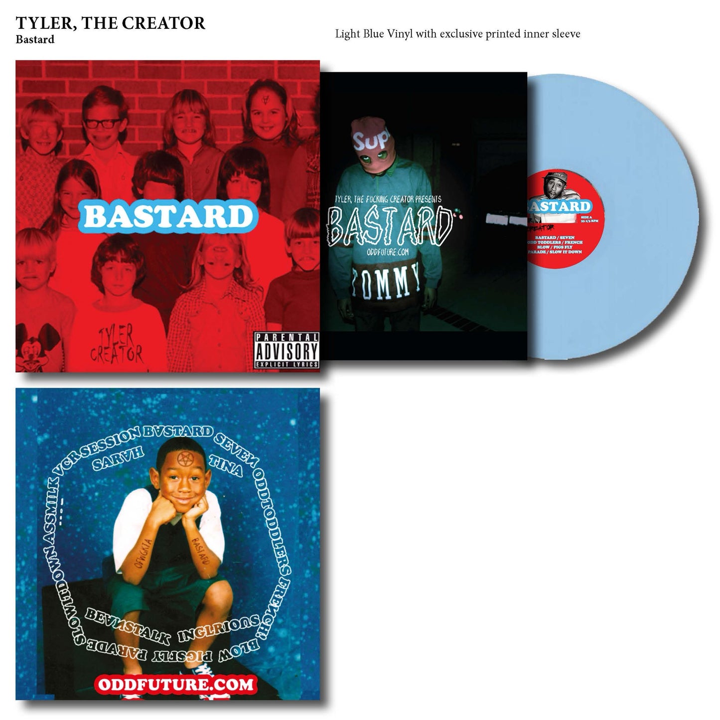 Tyler The Creator ‎– Bastard Vinyl Record Blue Coloured LP
