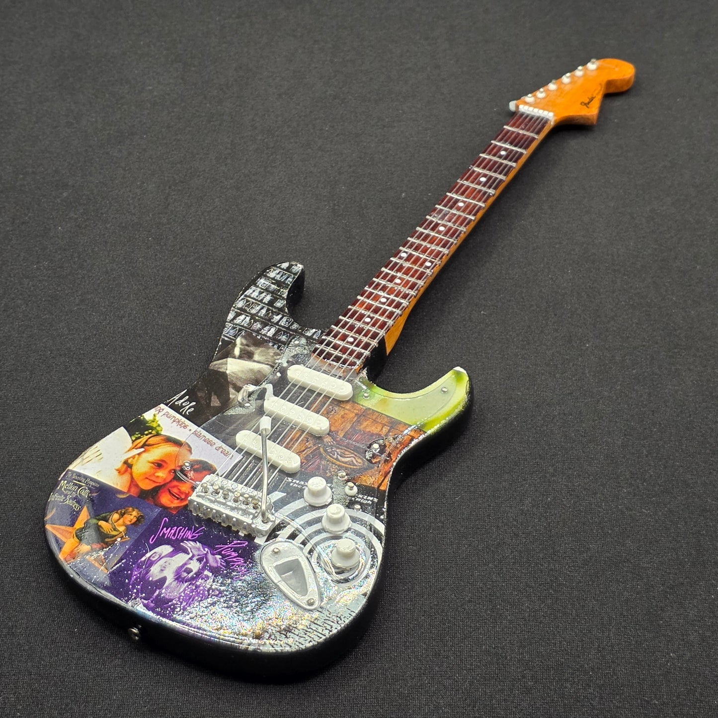 Miniature Guitar - Smashing Pumpkins Album Covers - Model Guitar Inc Stand