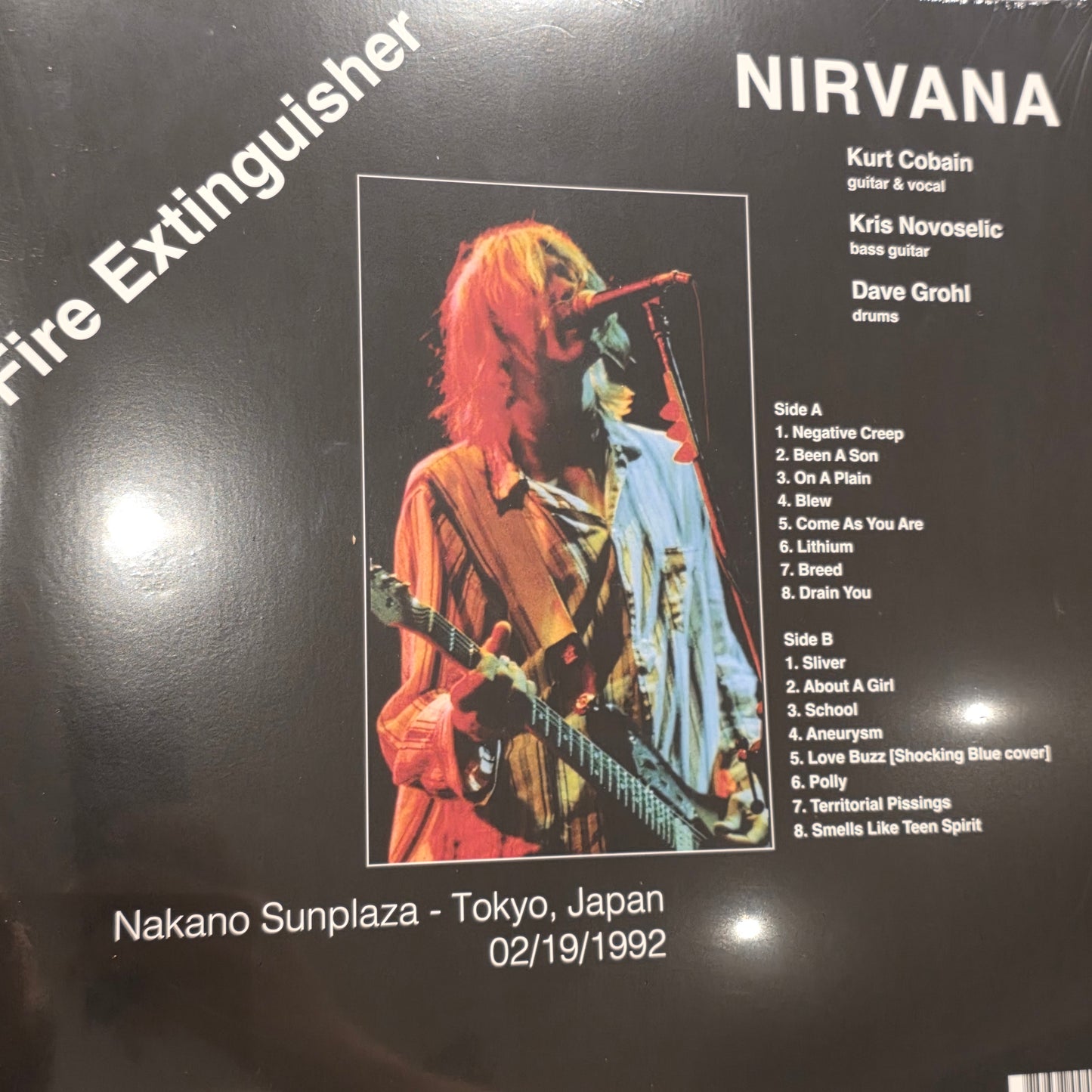 Nirvana - Fire Extinguisher Live in Japan 1992 Vinyl Record LP