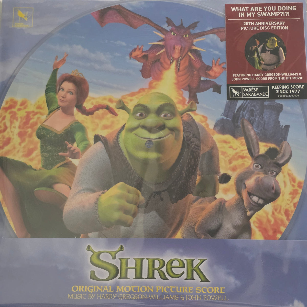 Harry Gregson-Williams and John Powell - Shrek (Original Motion Picture Score) (LP, Album, Pic, RE) Vinyl Record / LP