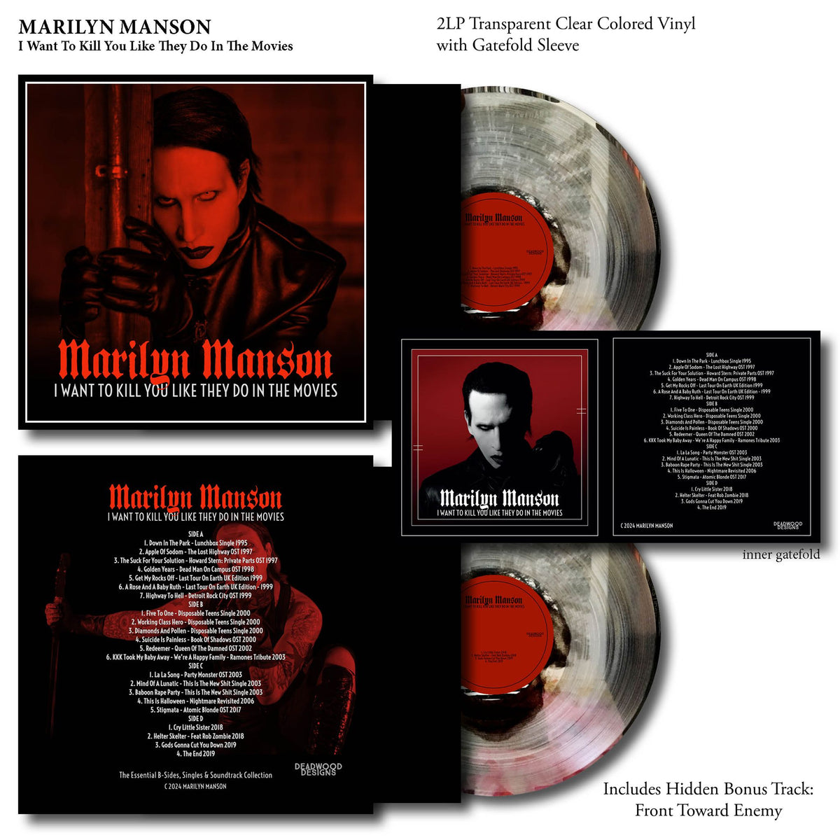 Marilyn Manson - I Want To Kill You Like They Do In The Movies "2LP VINYL RECORD"