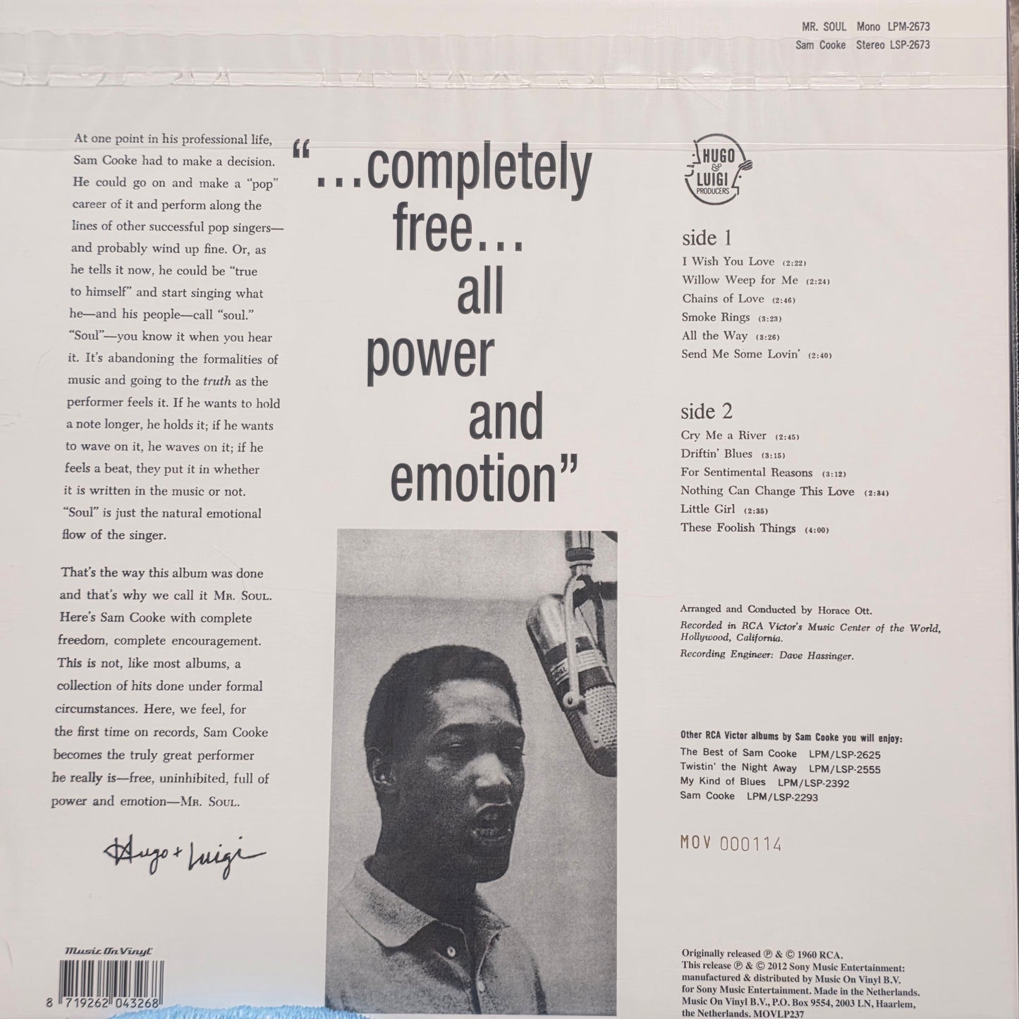 Sam Cooke - Mr. Soul (LP, Album, Ltd, Num, RE, RM, 180) Vinyl Record / LP