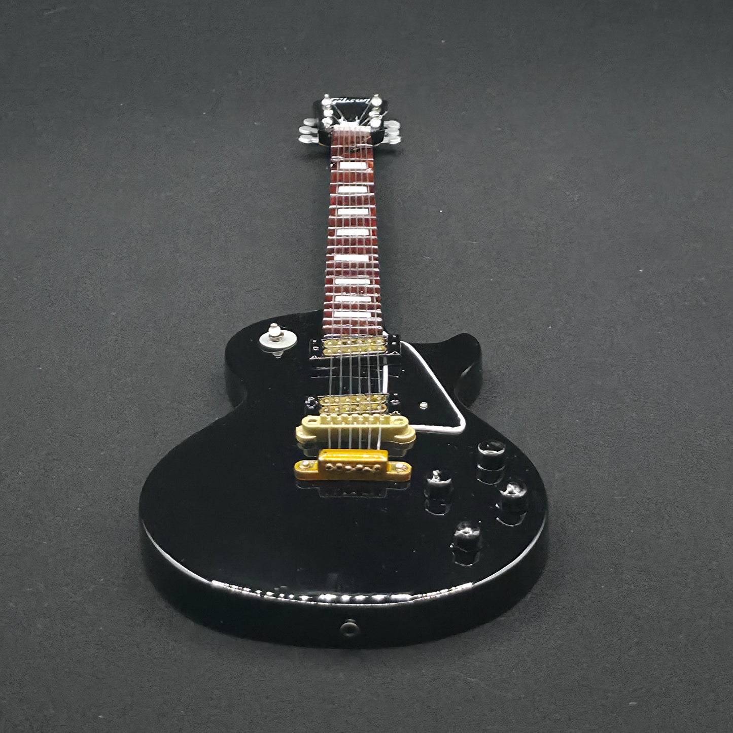 Miniature Guitar - Black Gibson Les Paul - Model Guitar Inc Stand