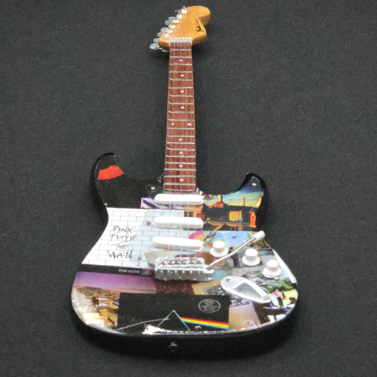 Miniature Guitar - Pink Floyd Album Covers - Model Guitar Inc Stand