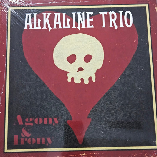 ALKALINE TRIO AGONY AND IRONY VINYL RECORD 2LP WHITE COLOURED