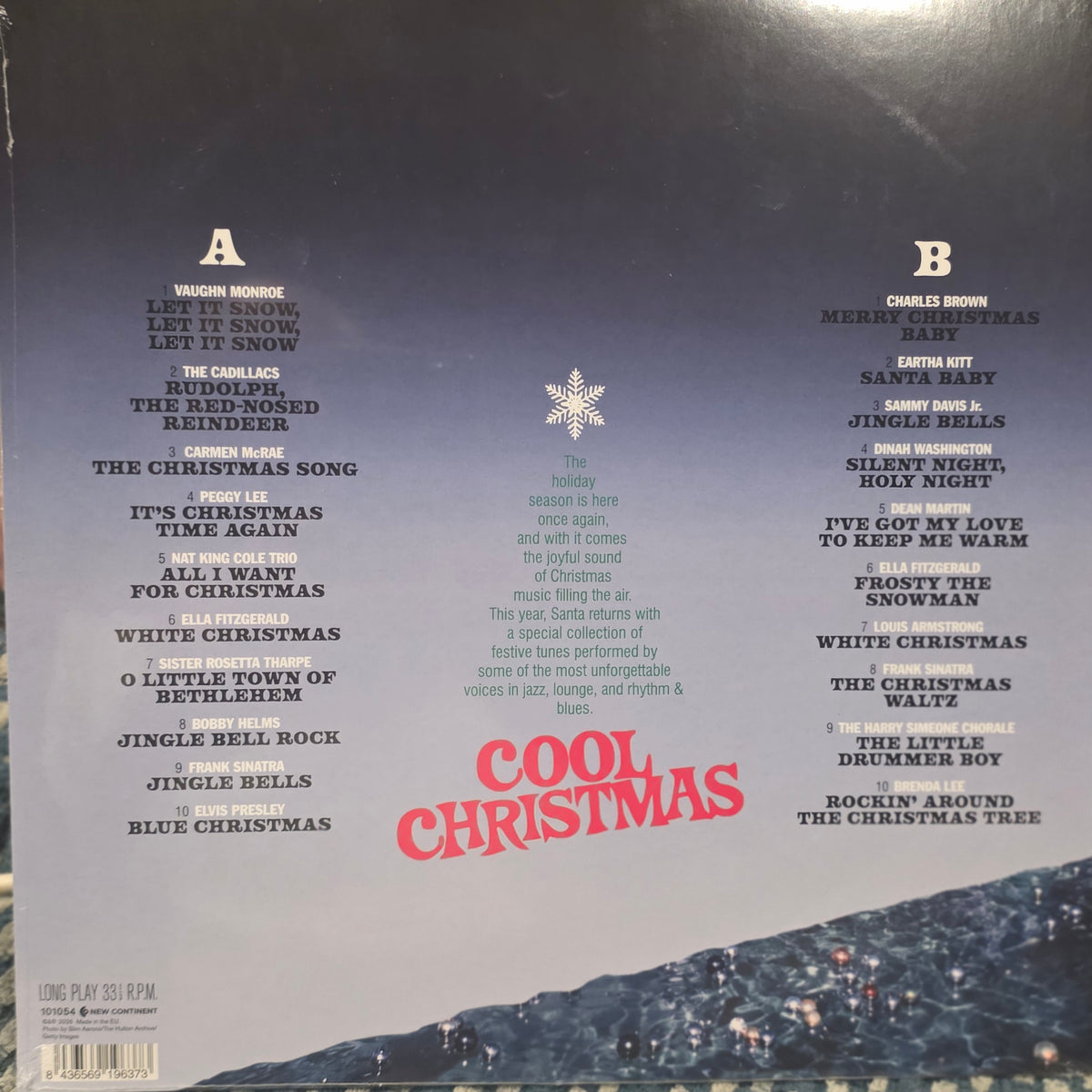 COOL CHRISTMAS - VINYL RECORD 180G BLUE VINYL