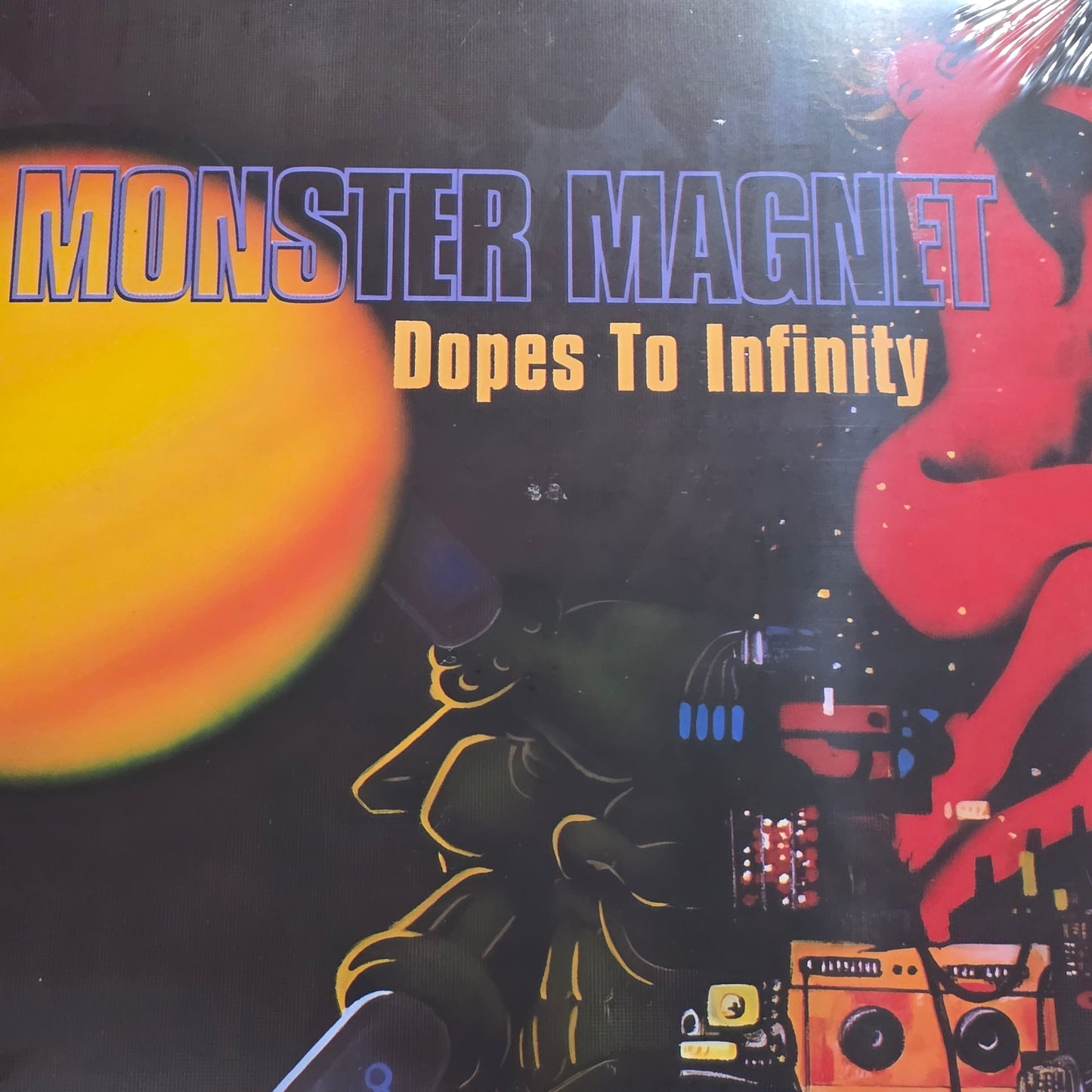 Monster Magnet – Dopes To Infinity "2LP COLOURED VINYL RECORD - ILLUSTRATED SIDE D"
