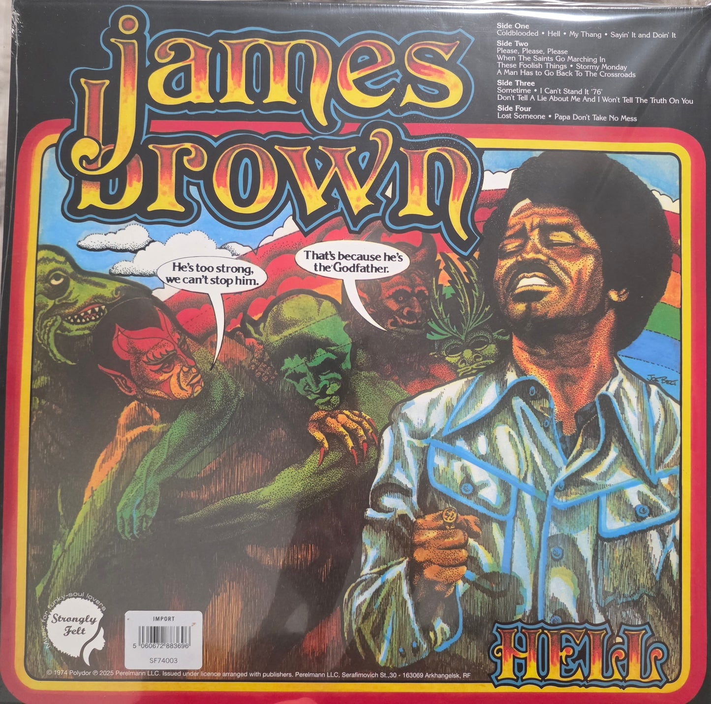 James Brown - Hell Vinyl Record 2LP
