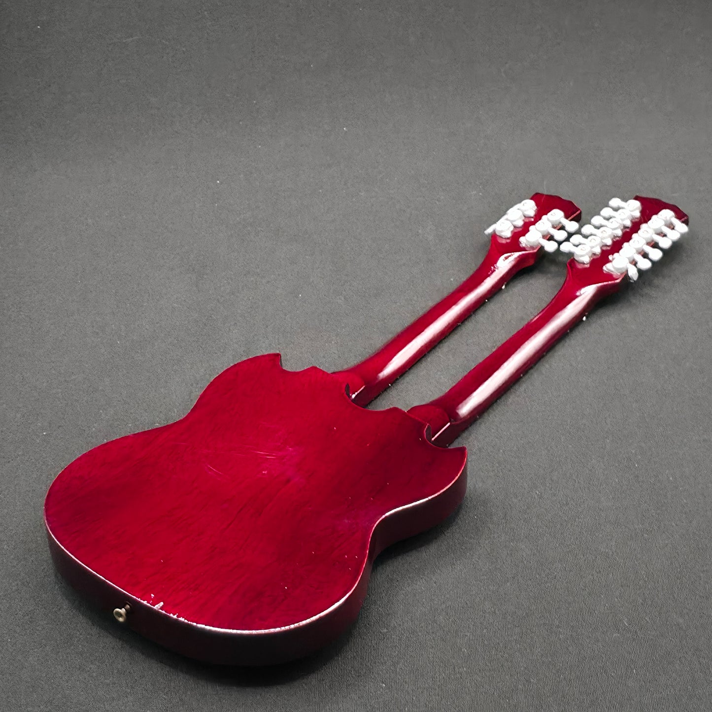 Miniature Guitar - Jimmy Page Double Neck Gibson SG  - Model Guitar Inc Stand