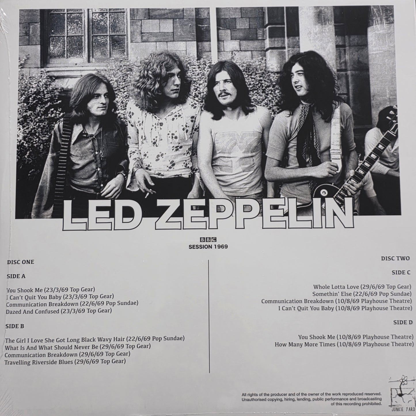 Led Zeppelin - BBC Sessions 1969 2LP Vinyl Record LP