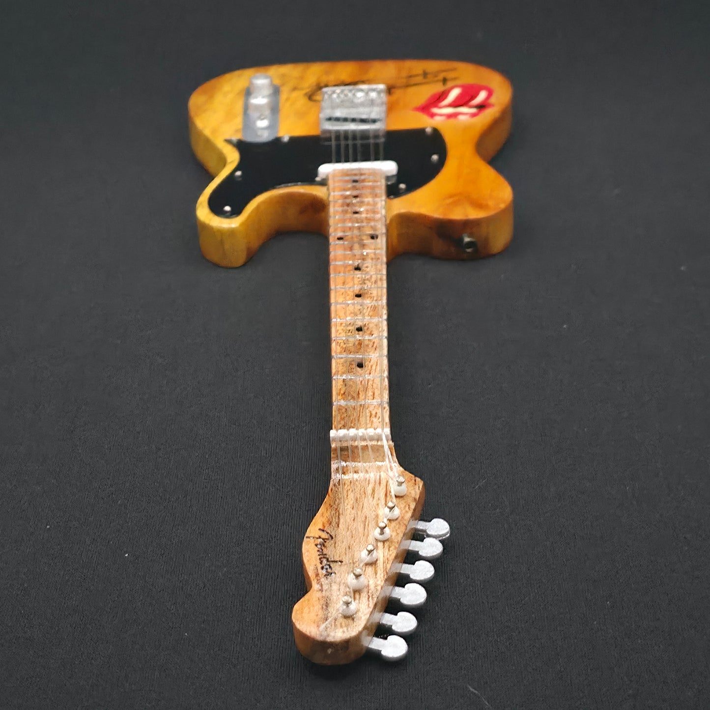 Miniature Guitar - Rolling Stones Fender Telecaster - Model Guitar Inc Stand