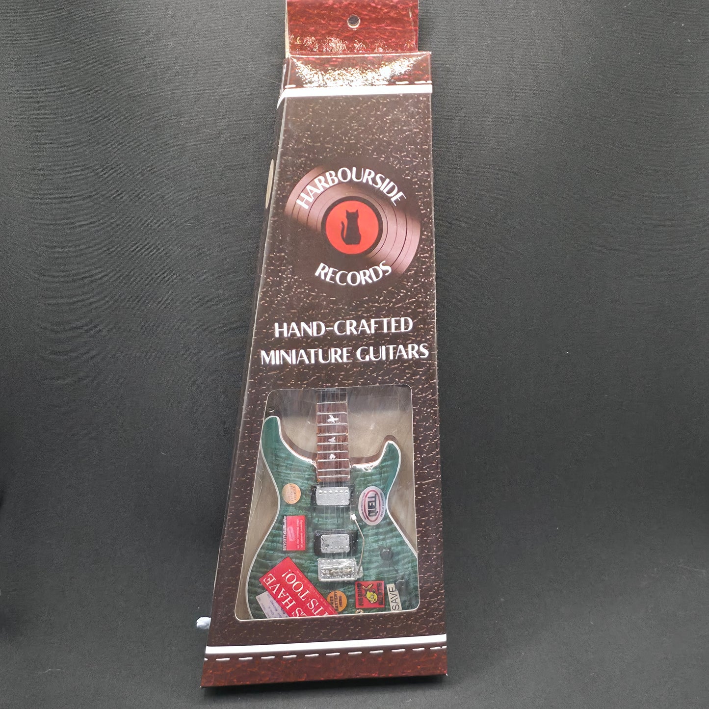 Miniature Guitar - Silverchair / Daniel Johns Green PRS - Model Guitar Inc Stand