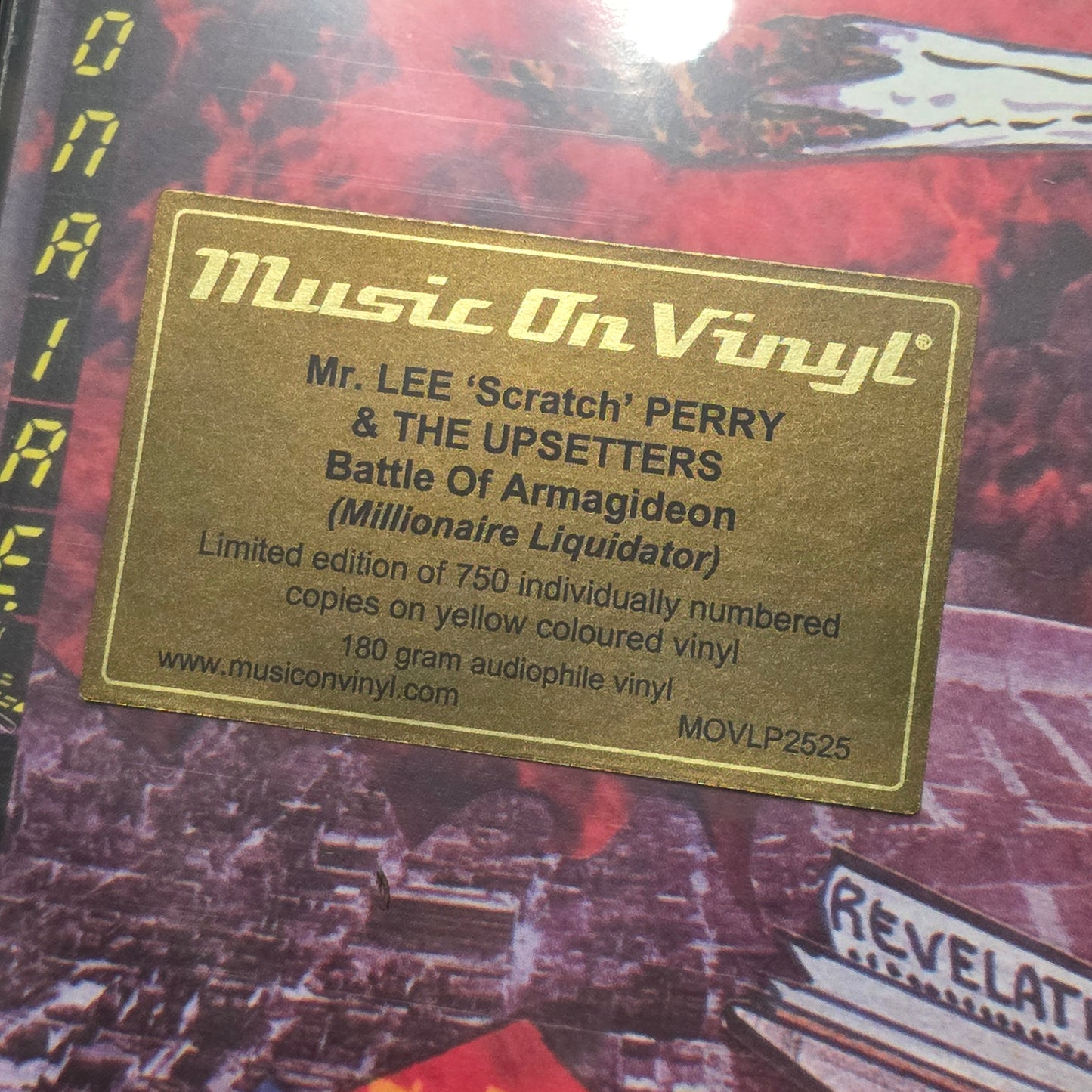 Lee "Scratch" Perry & The Upsetters / Battle Of Armagideon (Millionaire Liquidator) LP Vinyl Record LTD ED Yellow