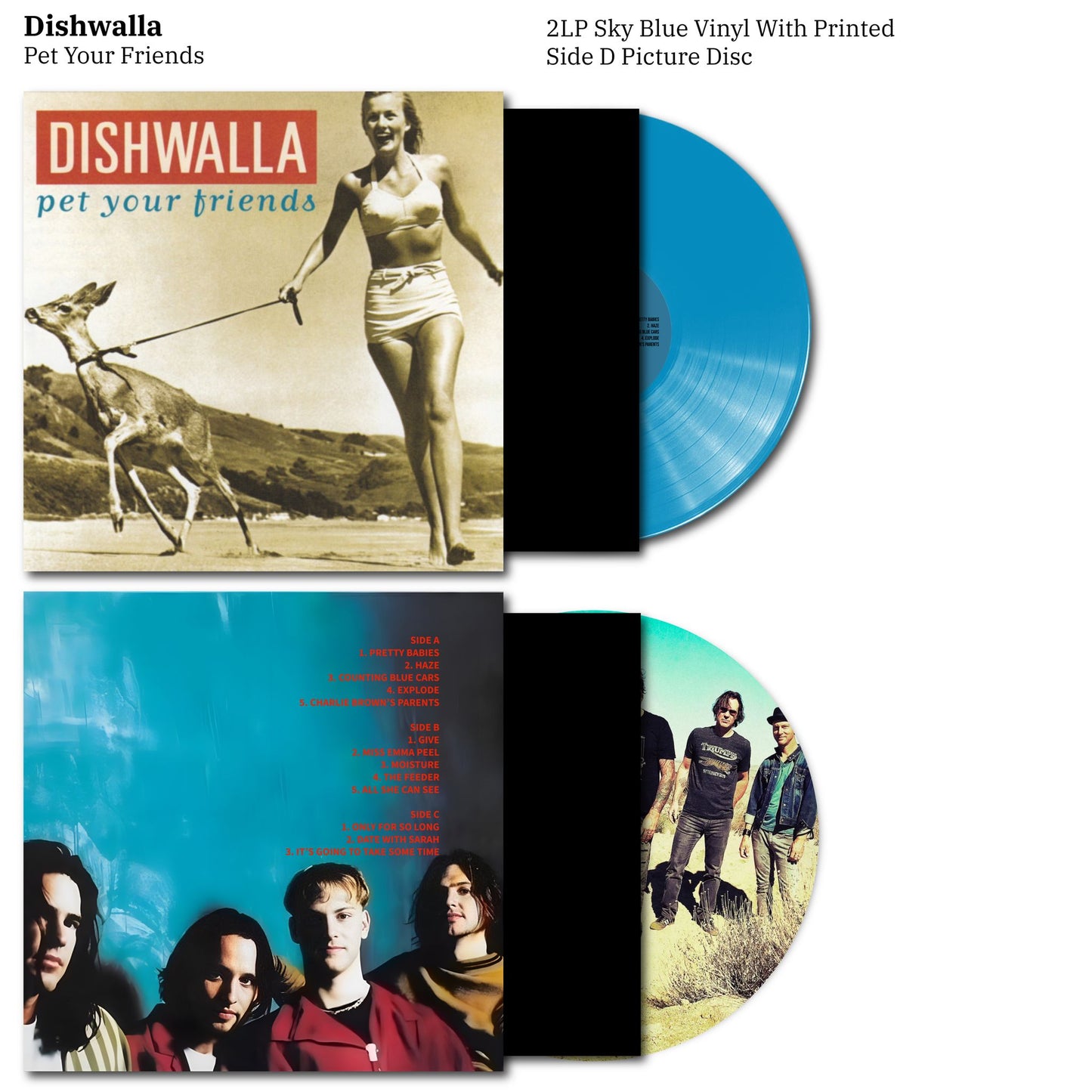 DISHWALLAH - PET YOUR FRIENDS VINYL RECORD 2LP COLOURED