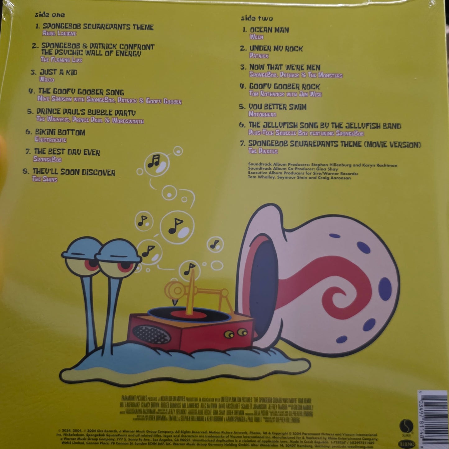 Various - The Spongebob Squarepants Movie – Music From The Movie And More… (LP, Album, RE, Yel) Vinyl Record / LP