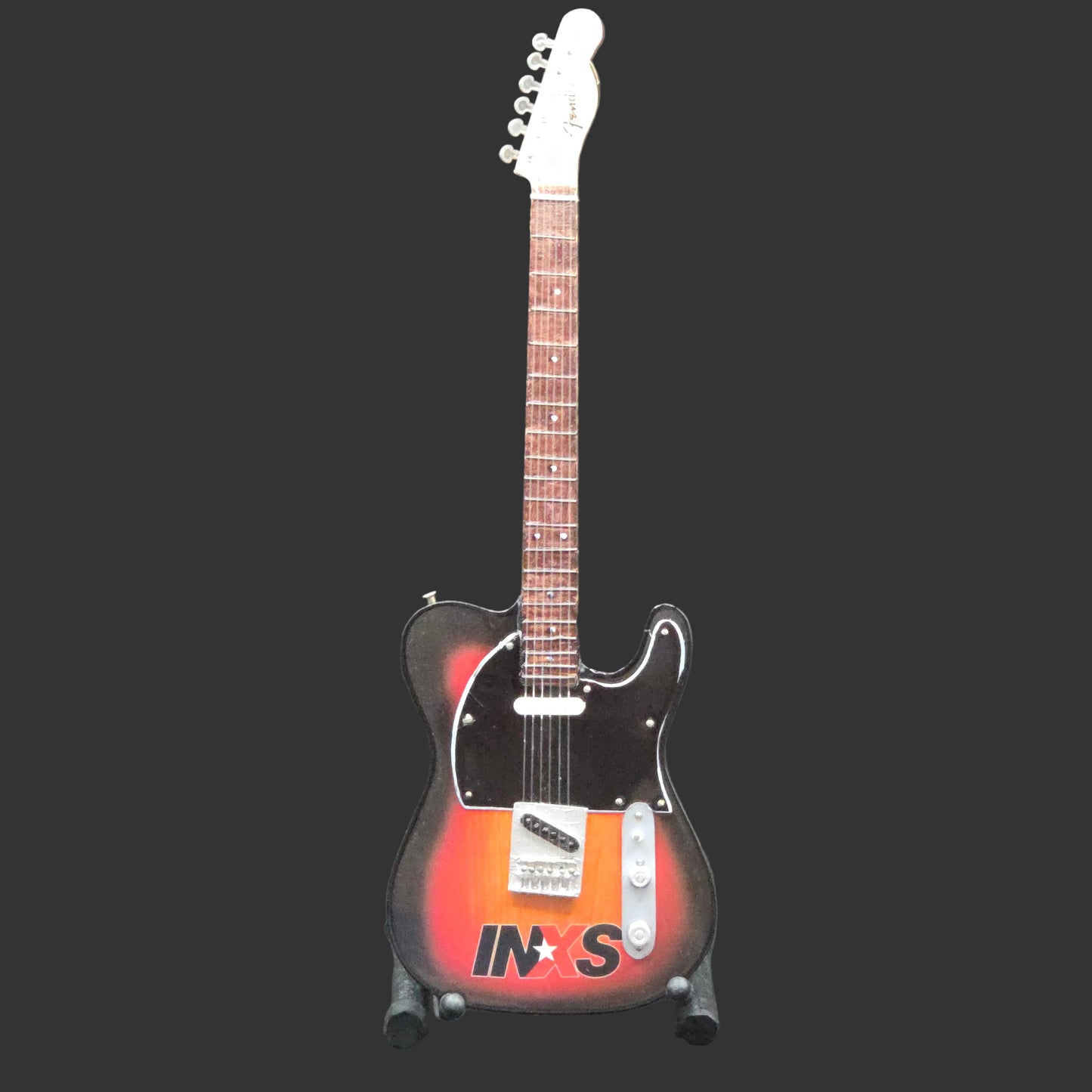 Miniature Guitar - INXS Fender Telecaster - Model Guitar Inc Stand