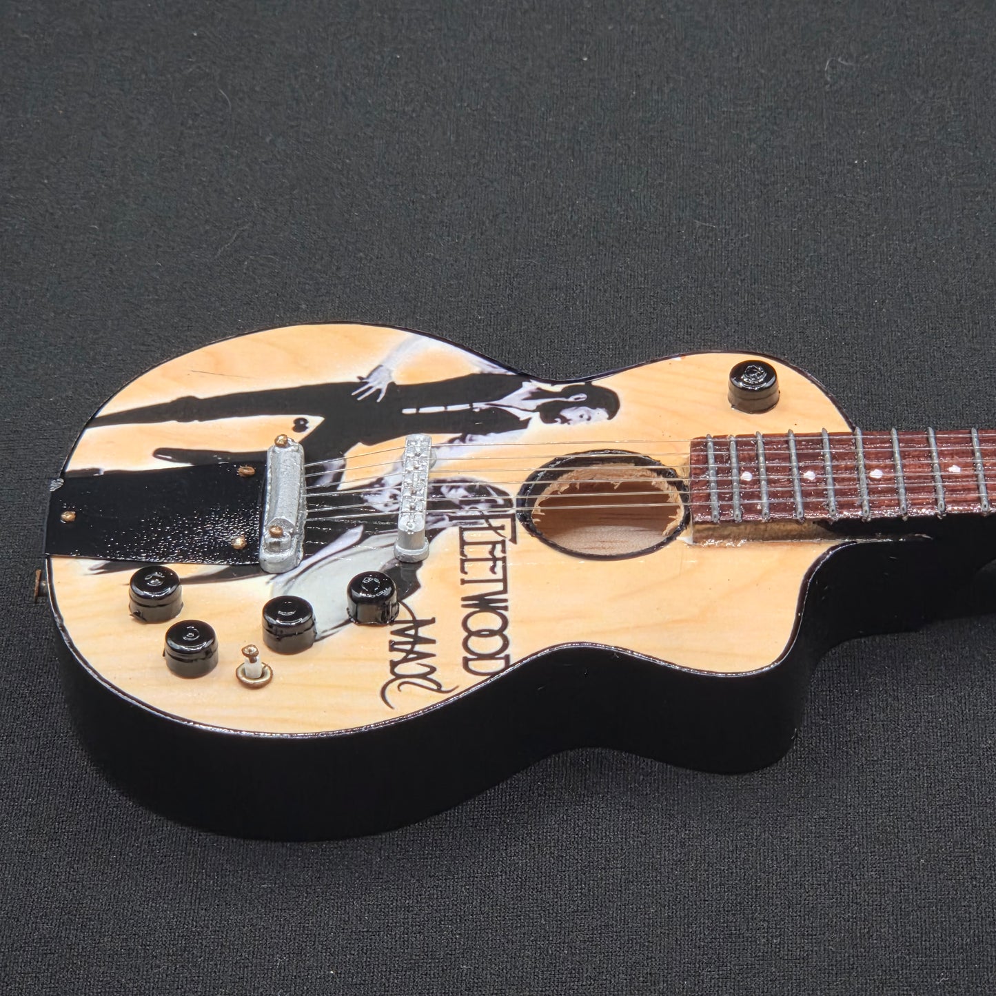 Miniature Guitar - Fleetwood Mac Rumours Acoustic - Model Guitar Inc Stand