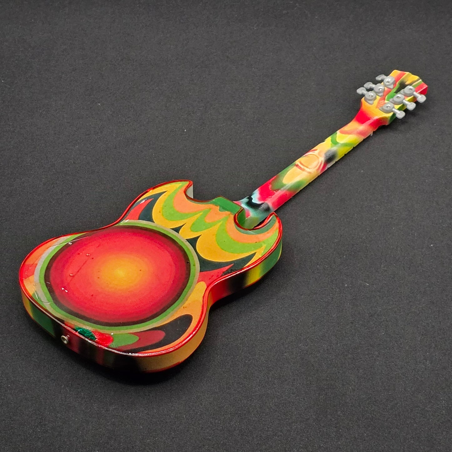 Miniature Guitar - Eric Clapton The Fool SG Gibson - Model Guitar Inc Stand