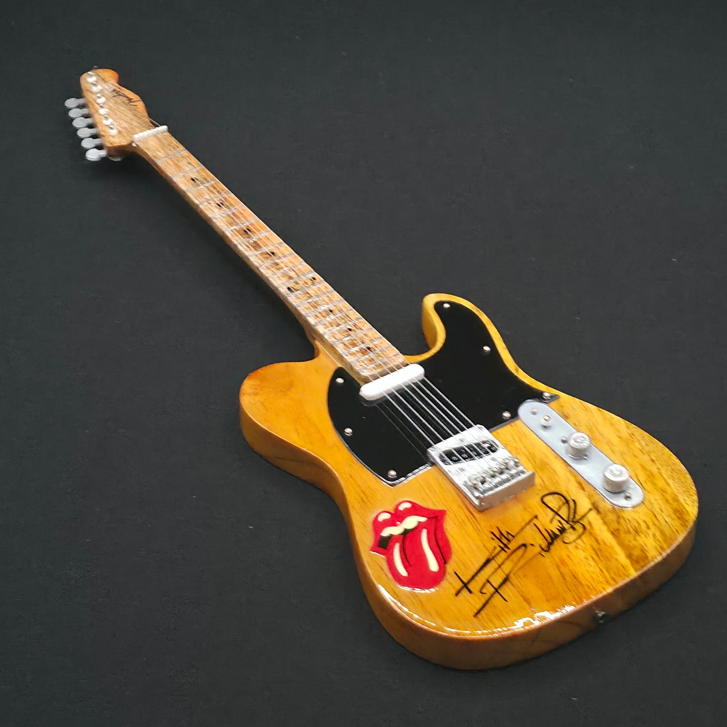 Miniature Guitar - Rolling Stones Fender Telecaster - Model Guitar Inc Stand
