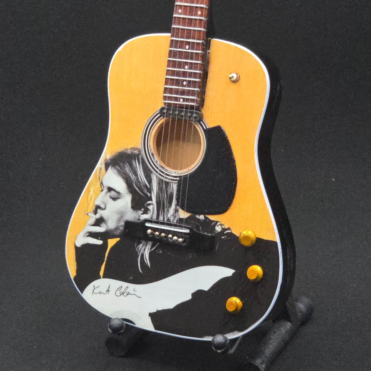 Miniature Guitar - Nirvana Kurt Cobain Unplugged - Model Guitar Inc Stand