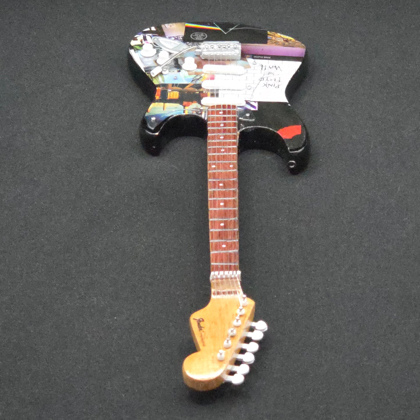 Miniature Guitar - Pink Floyd Album Covers - Model Guitar Inc Stand