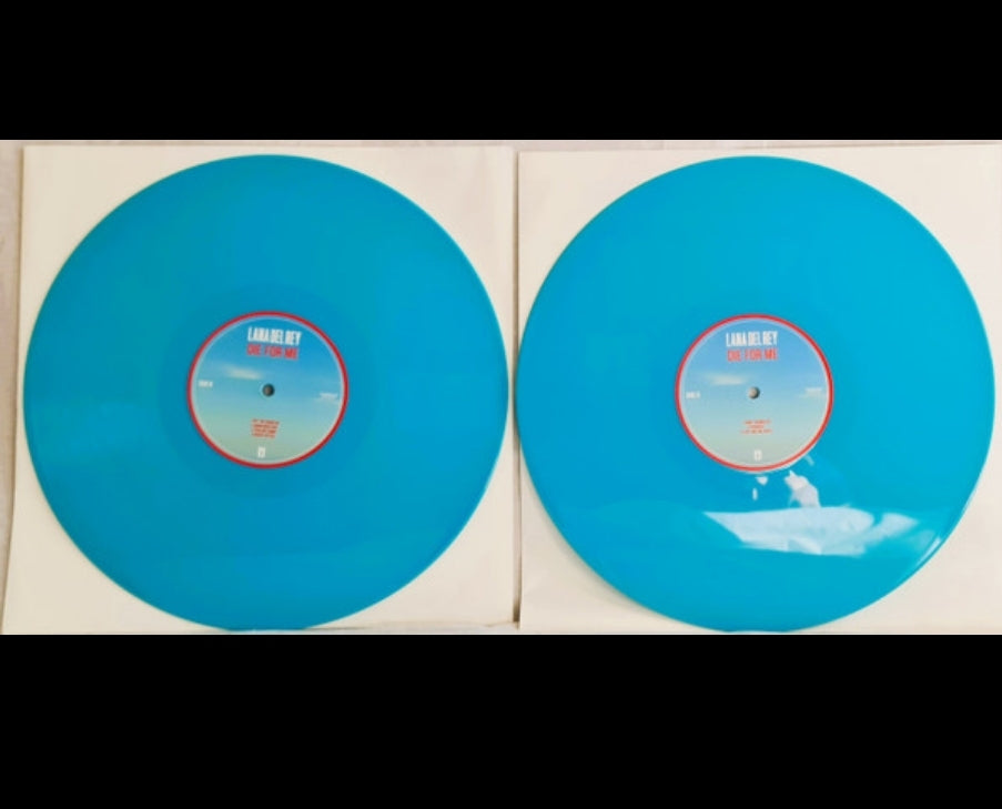 LANA DEL REY - DIE FOR ME VINYL RECORD  2LP BLUE COLOURED