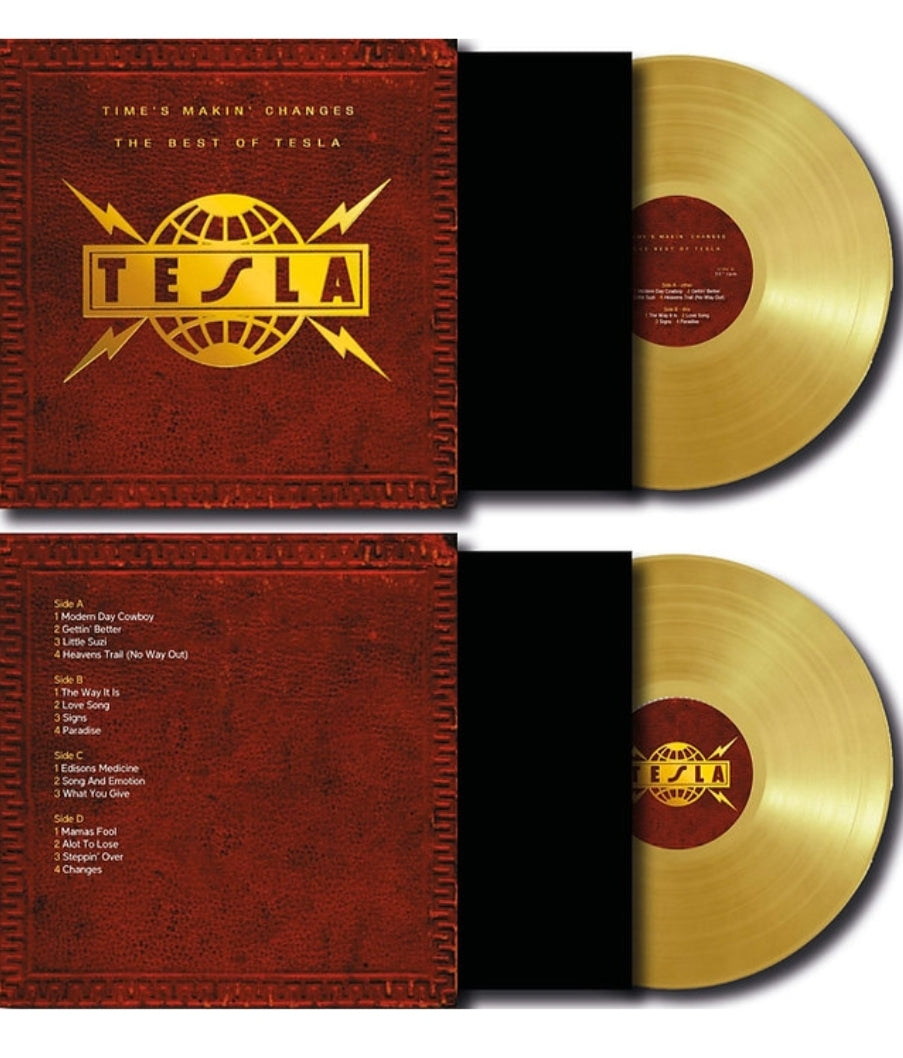 Tesla – Time's Makin' Changes The Best Of Tesla "2LP COLOURED VINYL" Tesla band record