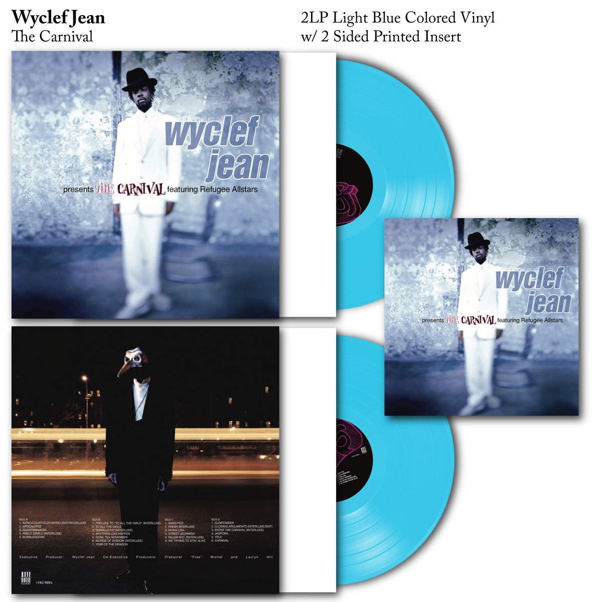 WYCLEF JEAN - THE CARNIVAL VINYL RECORD 2LP